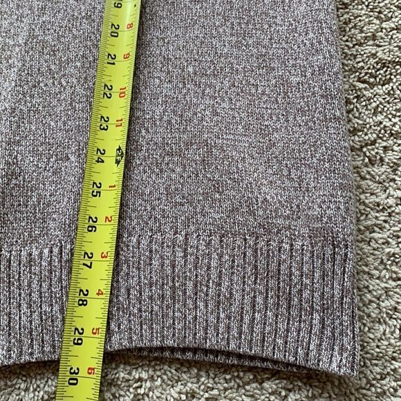 Vintage Brown Sweater Men's XL Quarter pullover y2k tailgate‎ outdoor grunge - Picture 5 of 8